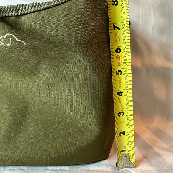 Cute Olive Green/Cream Reversible Roots Bag - Picture 9 of 10